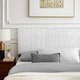 Peyton Performance Velvet Platform Bed With Wood and Gold Legs