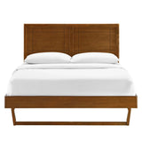 Marlee Wood Platform Bed With Angular Frame