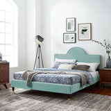 Aurora Performance Velvet Bed