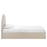 Solana Arched Performance Velvet Platform Bed