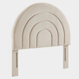 Solana Arched Performance Velvet Headboard