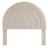 Solana Arched Performance Velvet Headboard