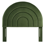 Solana Arched Performance Velvet Headboard