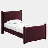 Rael Performance Velvet Platform Bed