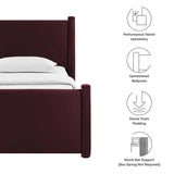 Rael Performance Velvet Platform Bed