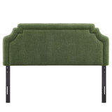Magnolia Upholstered Fabric Queen Size Headboard