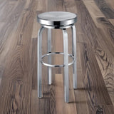 Mel Swivel Stainless steel Counter Stool