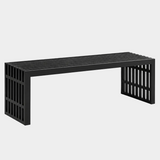 Gridiron Stainless Steel Bench (brushed)