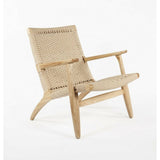 Solidwood Hans Arm Cane CH Lounge Chair