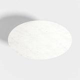 Oval Marble White Large Dining Table