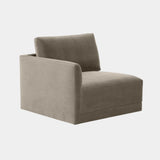 Willow Performance Velvet Modular LAF Corner Chair