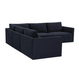 Willow 5-Piece Performance Velvet Modular L Sectional
