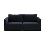 Willow 74" Performance Velvet Modular Loveseat