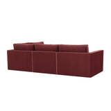 Willow 5-Piece Performance Velvet Modular Right Facing Sectional