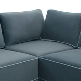 Willow 7-Piece Performance Velvet Modular Large Chaise Sectional