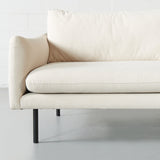 MAPLETON - Beige Fabric 3-Seater Sofa