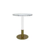 Ruby Round Dining Table (White Pole)
