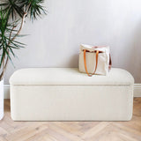 Pacha II Storage Bench (Boucle Fabric)