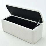 Pacha II Storage Bench (Boucle Fabric)