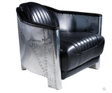 Aviator Lounge Aluminum Antique Lounge Chair