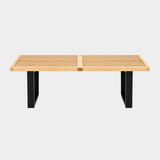 Slatted Wood Bench