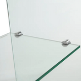 Waterfall Console with Top Shelf