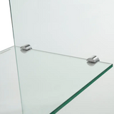 Waterfall Console with Top Shelf