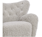 Flemming Lassen The Tired Man Lounge Chair & Footstool in Genuine Sheepskin