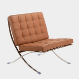 Criss-Cross Tufted Leather Chair