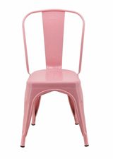 Tolix Armless Chair Pink (Warehouse Sale, local pickup only)