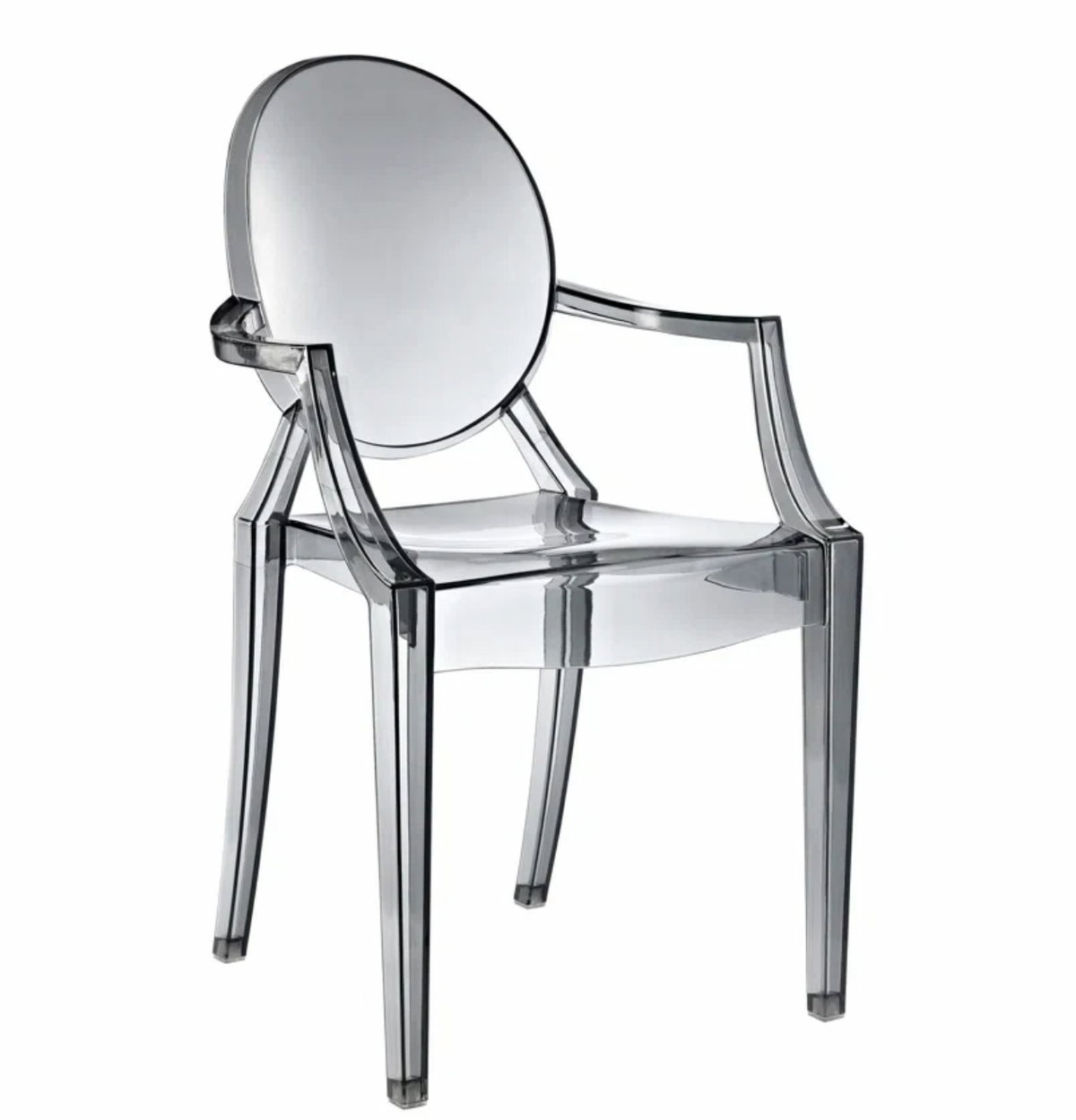 Modern Ghost Chair with Arm (Warehouse Sale, local pickup only)