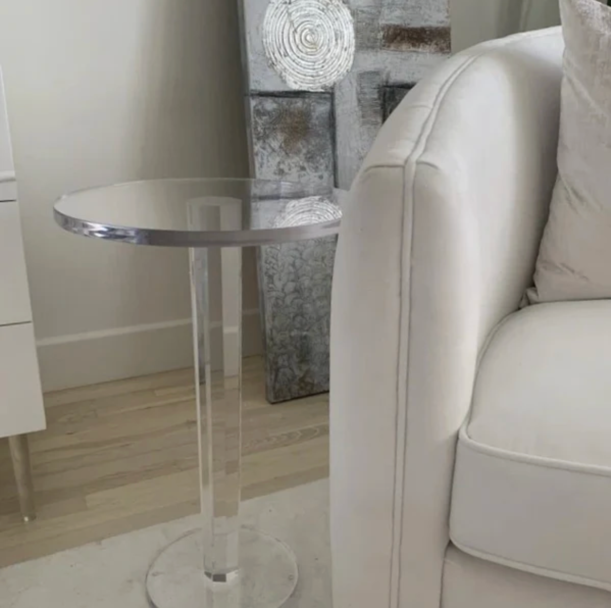 Oscar Acrylic Side Table (Warehouse Sale)