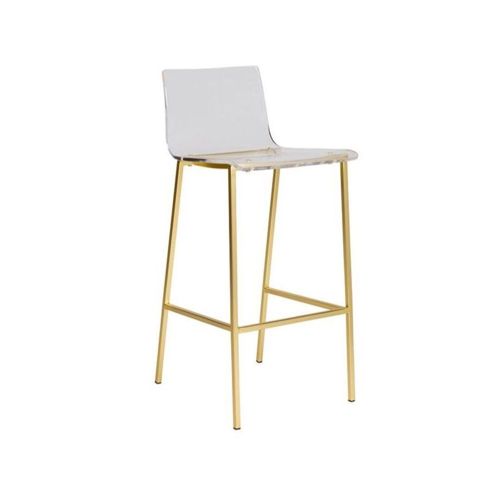 Sasha Stool Gold Acrylic Chole (LOCAL PICKUP ONLY)