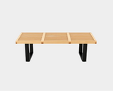 Slatted Wood Bench