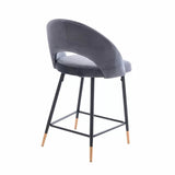 Akira Velvet Counter Stool