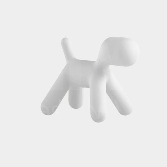 White Puppy Kids Stool