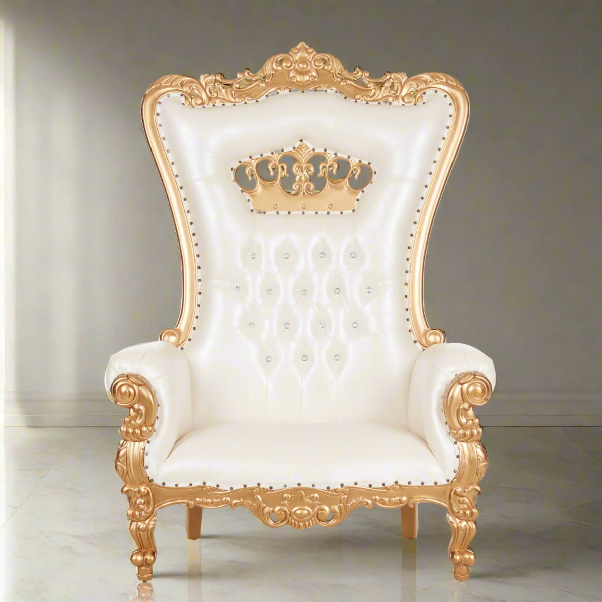 Crown Tiffany Extra Wide Throne Chair