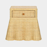 Pentra 25" Natural Rattan Nightstand With Drawer