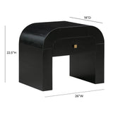 Hump 26" Arched Nightstand With Drawer