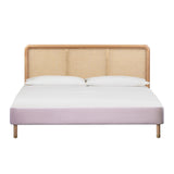 Kavali Performance Velvet and Natural Bed
