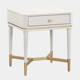 Julieta 19" Acacia Wood Nightstand With Drawer