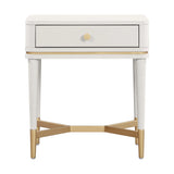 Julieta 19" Acacia Wood Nightstand With Drawer