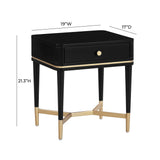 Julieta 19" Acacia Wood Nightstand With Drawer