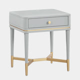 Julieta 19" Acacia Wood Nightstand With Drawer