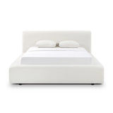 Meena Cream Upcycled Performance Linen Storage Bed