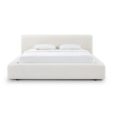 Meena Cream Upcycled Performance Linen Storage Bed