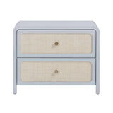 Patty 28" Rattan 2 Drawer Nightstand