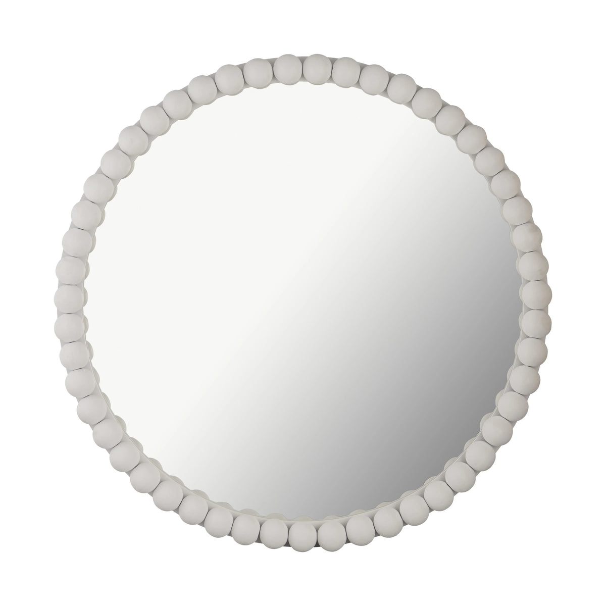 Baria 30" Wooden Round Wall Mirror