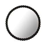 Baria 30" Wooden Round Wall Mirror