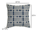 Maresh 20" Square Woven Throw Pillow